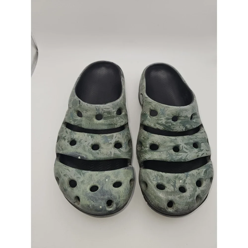 Keen Yogui Arts Women Clogs Size 14 Camo Green Sandal Slip On Mule Shoes 1003581